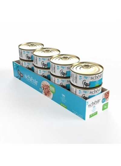 Schesir Complements Cat Wet Food in Jelly Can- Tuna 70gx12pcs-0