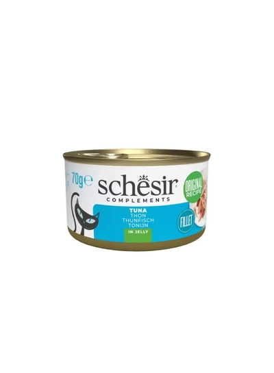 Schesir Complements Cat Wet Food in Jelly Can- Tuna 70gx12pcs-2
