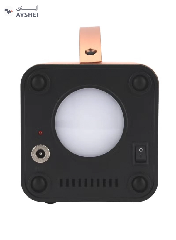 Geepas Rechargeable Power Station With 7500 mAh Rechargeable Lithium Battery, 2X5V 2A USB, 1 X Type C1 Mobile Charging Port, 15V 10W Solar Panel, Spotlight LED, Aluminum Alloy Body, Digital Display