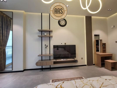 BRAND NEW FURNISHED STUDIO WITH BALCONY & POOL VIEW IN CENTER OF ARJAN-10