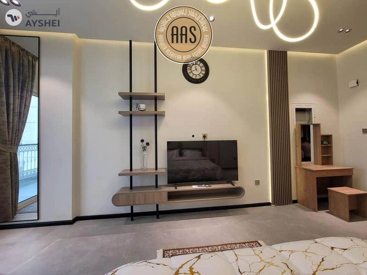 BRAND NEW FURNISHED STUDIO WITH BALCONY & POOL VIEW IN CENTER OF ARJAN-10-10