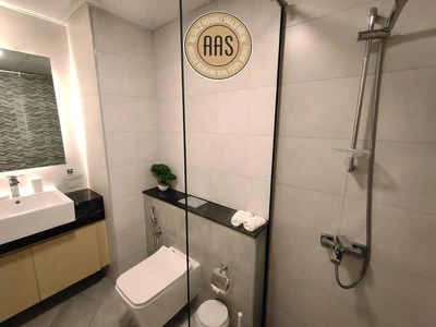 Brand new furniture 1bhk 2bathrooms in 95k balcony wardrobes 1parking free-4
