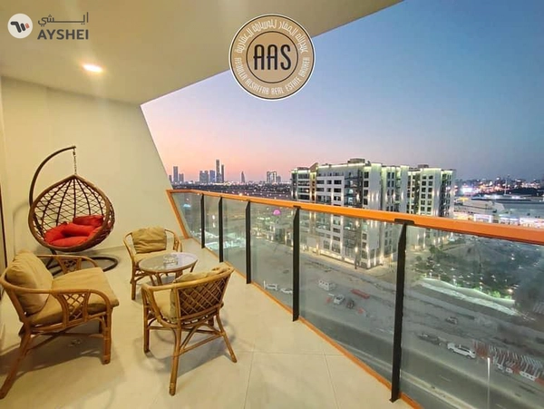 Brand new furniture 1bhk 2bathrooms in 95k balcony wardrobes 1parking free