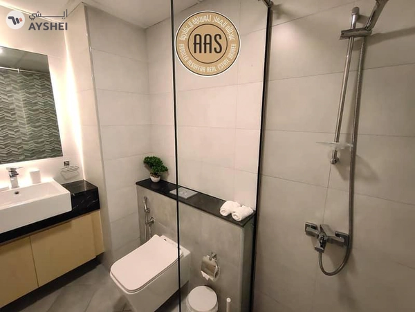 Brand new furniture 1bhk 2bathrooms in 95k balcony wardrobes 1parking free