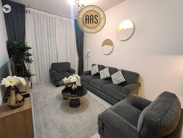 Brand new furniture 1bhk 2bathrooms in 95k balcony wardrobes 1parking free
