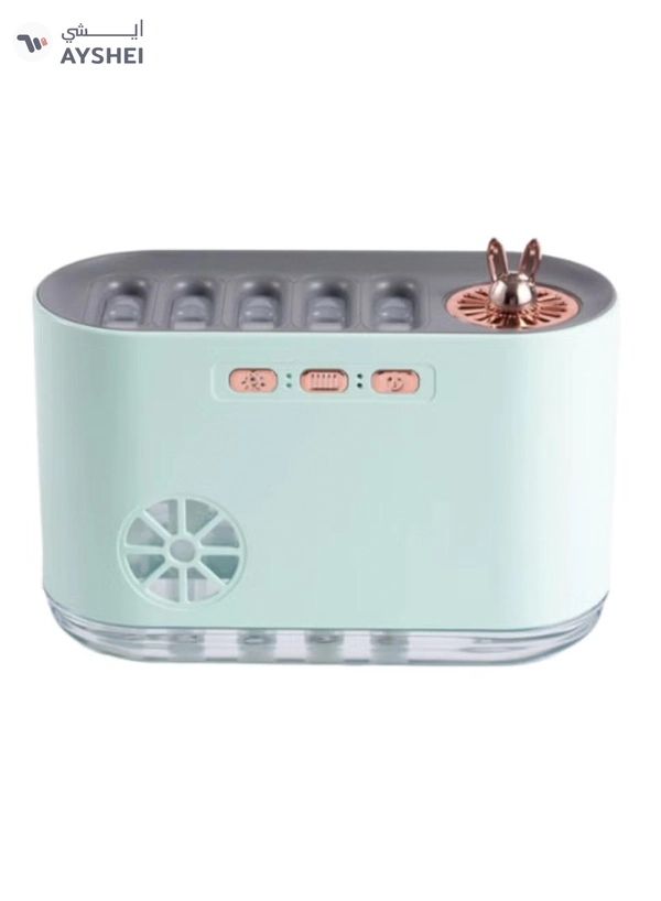 Yuwell 700ML Large Capacity Aromatherapy Air Humidifier 5 Spray Nozzles Heavy Mist USB Aroma Diffuser With Music Rhythm Lamp Humidifiers Multimode Essential Oil Diffuser Flame Aroma Diffuser Auto-Off