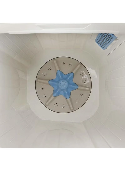GEEPAS 20 Kg Twin Tub Semi-Automatic Washing Machine | 10 Kg Spin, Top Load | Energy-Efficient, Dual Wash/Spin Motor | White/Blue/Gray 20 kg 960 W GSWM6491 White/Blue/Gray-1