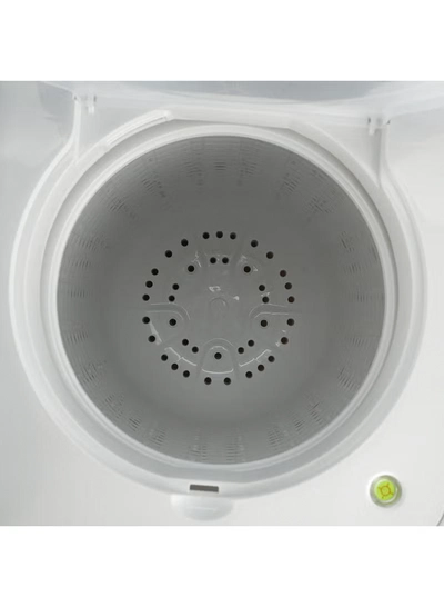 GEEPAS 20 Kg Twin Tub Semi-Automatic Washing Machine | 10 Kg Spin, Top Load | Energy-Efficient, Dual Wash/Spin Motor | White/Blue/Gray 20 kg 960 W GSWM6491 White/Blue/Gray-2