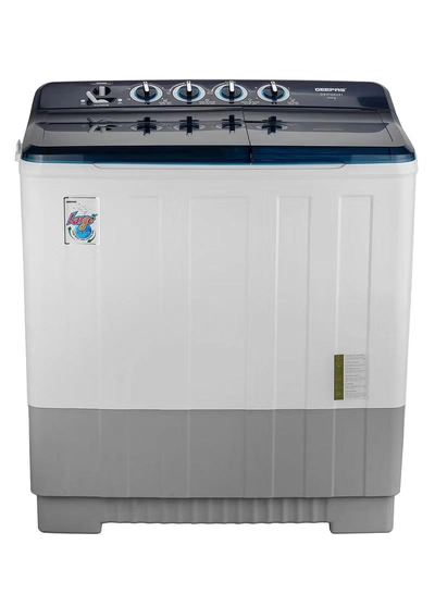 GEEPAS 20 Kg Twin Tub Semi-Automatic Washing Machine | 10 Kg Spin, Top Load | Energy-Efficient, Dual Wash/Spin Motor | White/Blue/Gray 20 kg 960 W GSWM6491 White/Blue/Gray-4