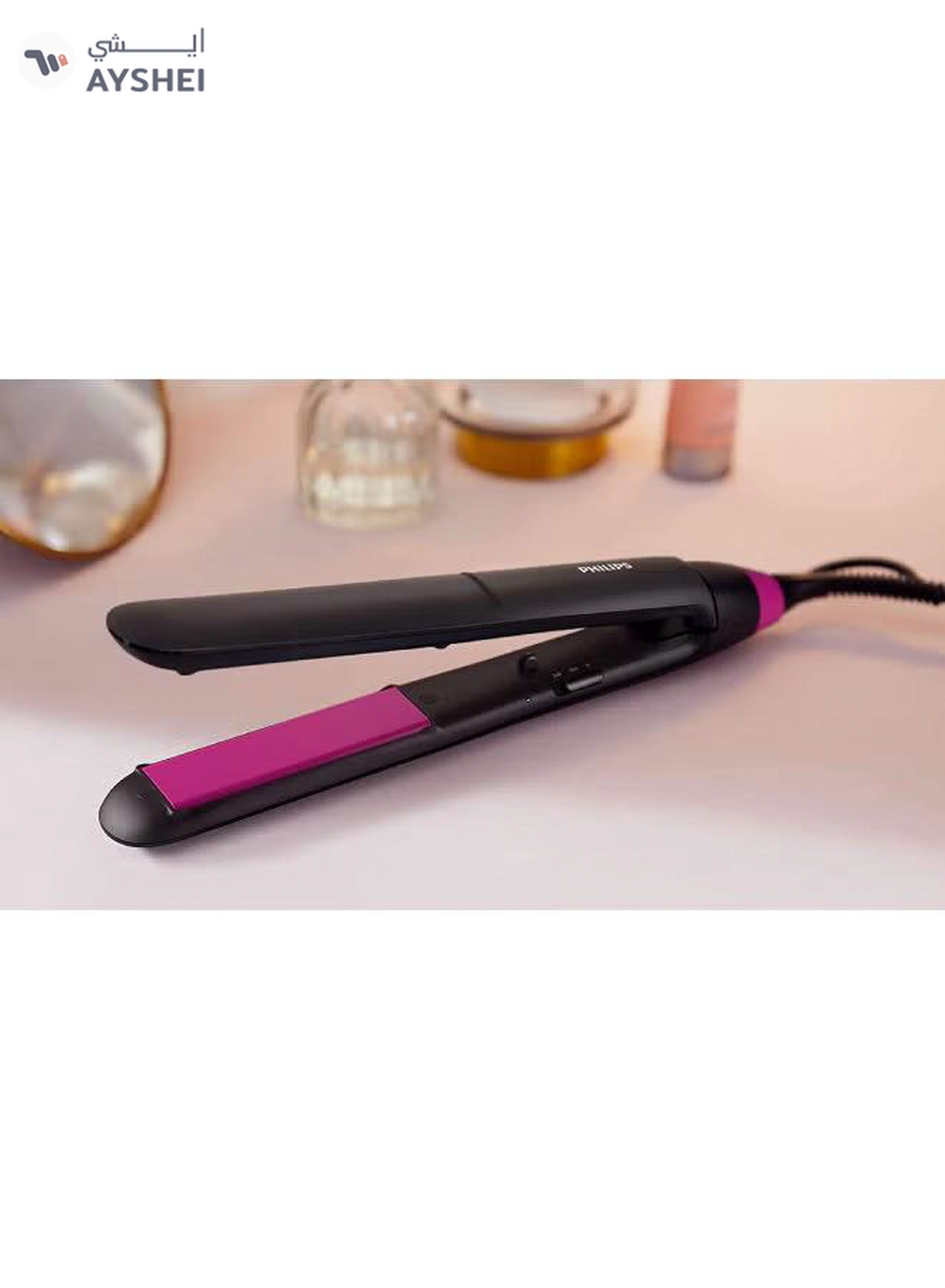Philips BHS375 Thermo Protect Hair Straightener Black/Pink-6-6