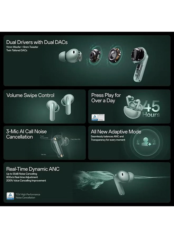 OnePlus Buds 4 TWS Earbuds with Upto 55dB Real-time ANC