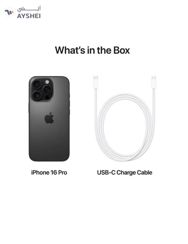 Apple iPhone 16 Pro 512GB Black Titanium 5G With FaceTime - Middle East Version