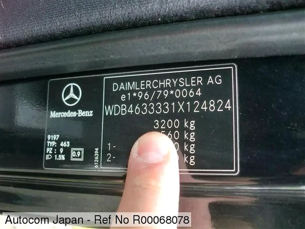 Mercedes-Benz G-Class G 400 d, 2002, Japanese Specs