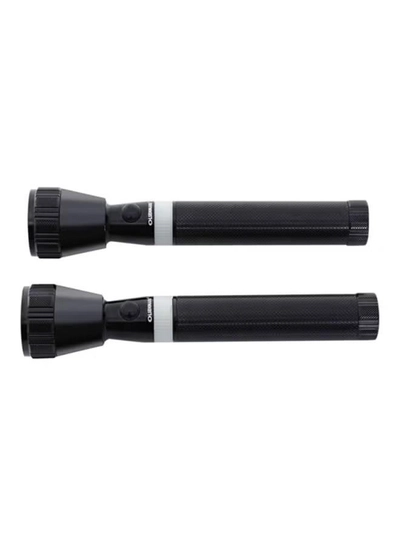 Olsenmark 2-In-1 Rechargeable LED Flashlight Black-0
