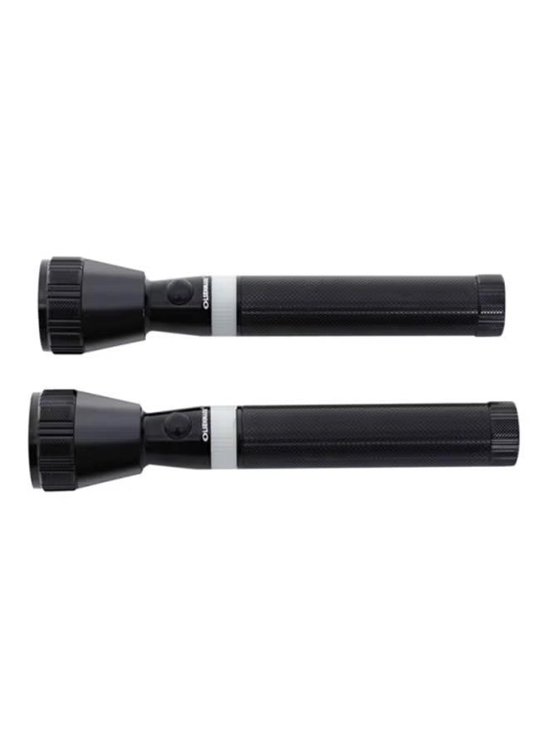 Olsenmark 2-In-1 Rechargeable LED Flashlight Black