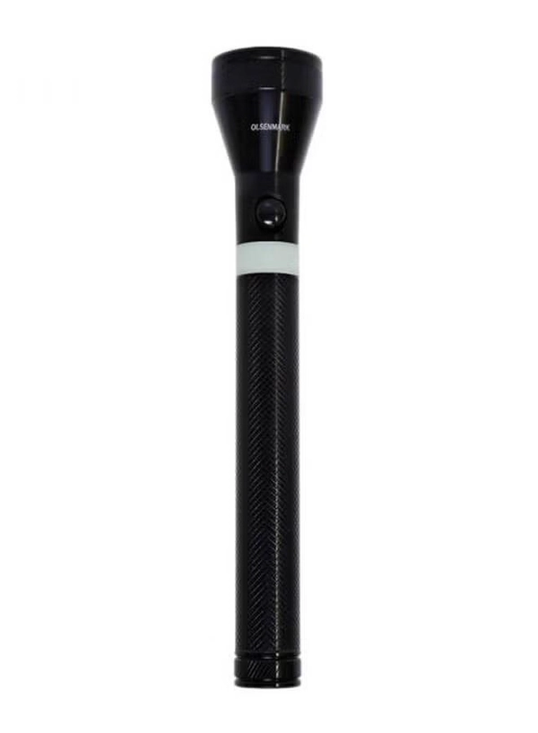 Olsenmark 2-In-1 Rechargeable LED Flashlight Black