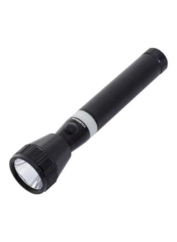 Olsenmark 2-In-1 Rechargeable LED Flashlight Black