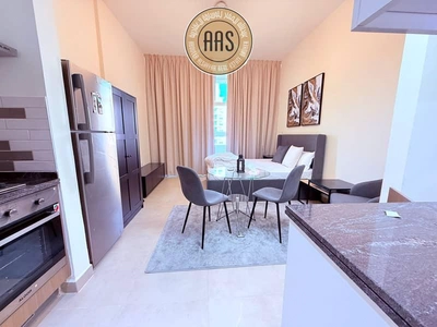 Chiller free brand new studio with fully furnished in Al furjan Dubai-0