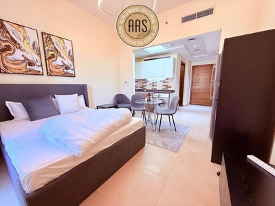 Chiller free brand new studio with fully furnished in Al furjan Dubai-7