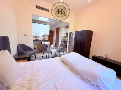 Chiller free brand new studio with fully furnished in Al furjan Dubai-8