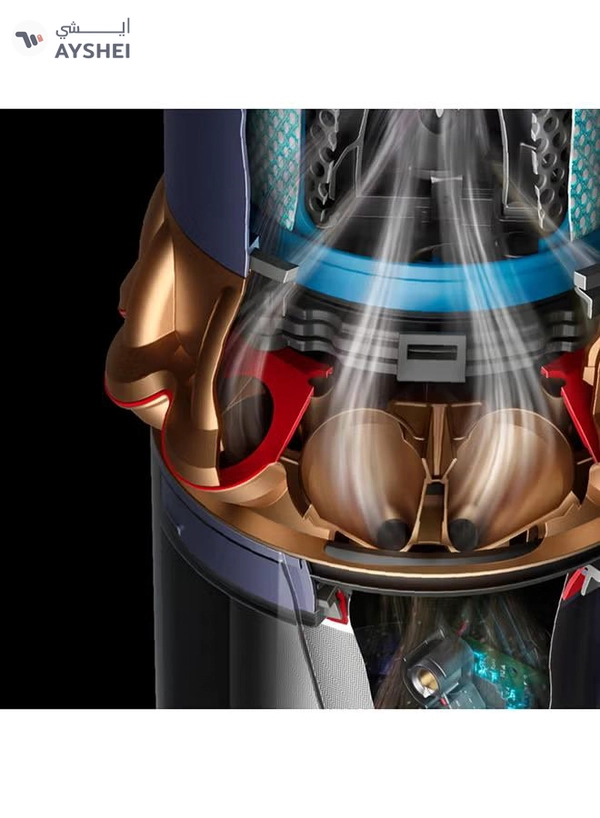 dyson Gen5detect Absolute most advance Cordless Vacuum technology with suction power of 262AW,up to 70 min run time, 4.5 hrs charging time, advance hepa Filtration 0.76 L 1.2 W Gen5detect Absolute prussian blue and copper