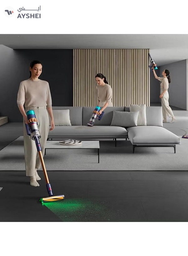 dyson Gen5detect Absolute most advance Cordless Vacuum technology with suction power of 262AW,up to 70 min run time, 4.5 hrs charging time, advance hepa Filtration 0.76 L 1.2 W Gen5detect Absolute prussian blue and copper