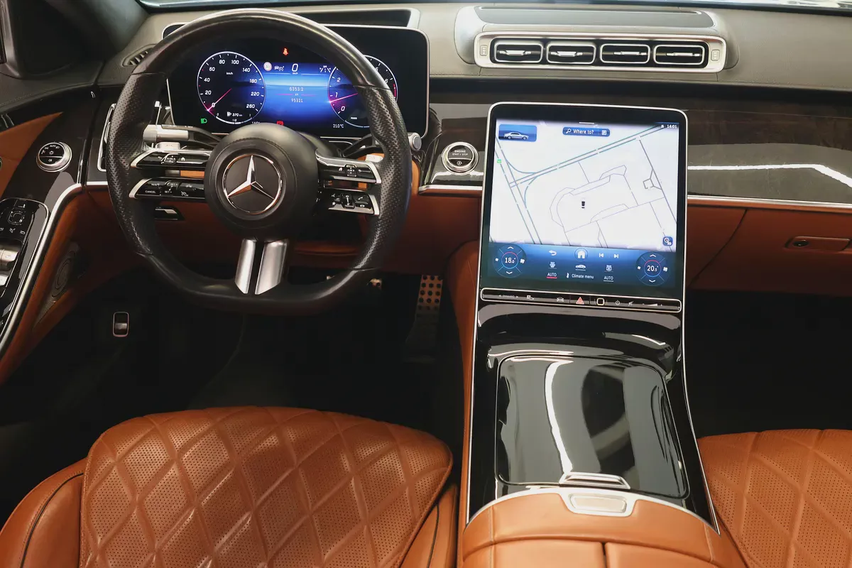 S500 4MATIC - GCC SPECS - WARRANTY / SERVICE 105,000 KM - FULL SERVICE HISTORY - ACCIDENT FREE --12-12