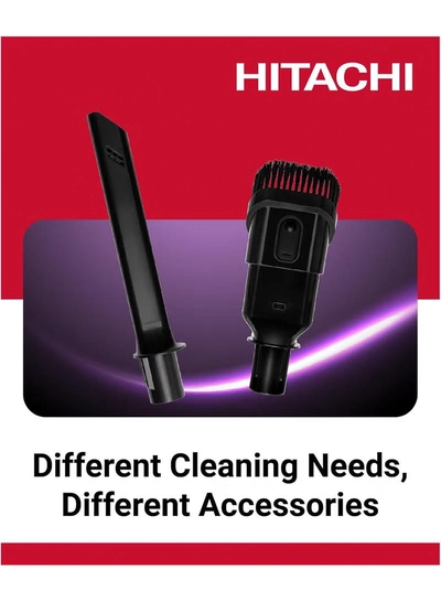 HITACHI Vacuum Cleaner Powerful Household Cordless Vacuum with versatile and low-noise 40Mins Runtime, Handheld Vacuum for Home Carpet, Floor, Stick Vacuum Cleaner,1 Year Warranty 250 W PV-X90NPWH White-6