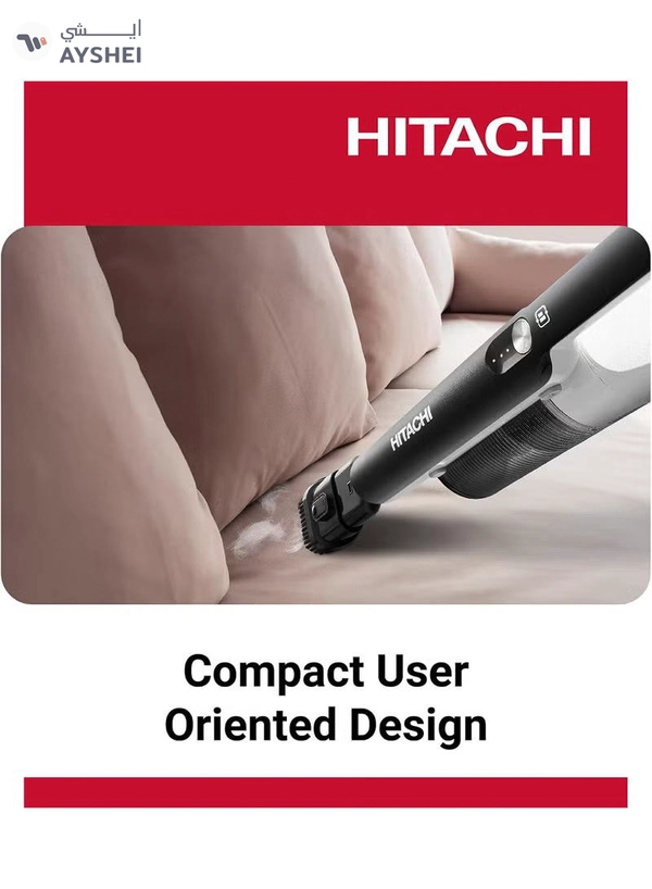 HITACHI Vacuum Cleaner Powerful Household Cordless Vacuum with versatile and low-noise 40Mins Runtime, Handheld Vacuum for Home Carpet, Floor, Stick Vacuum Cleaner,1 Year Warranty 250 W PV-X90NPWH White