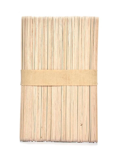 CYTHERIA 50-Piece Wooden Ice Cream Popsicle Stick Beige 93mm-2
