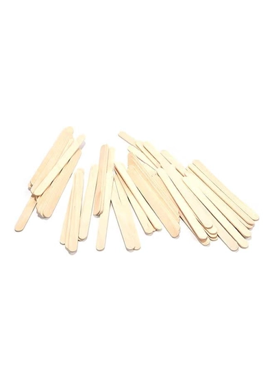 CYTHERIA 50-Piece Wooden Ice Cream Popsicle Stick Beige 93mm-3