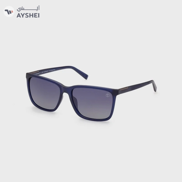 Timberland TB9280-H Polarized Men’s Sunglasses | Square Blue Acetate Frame