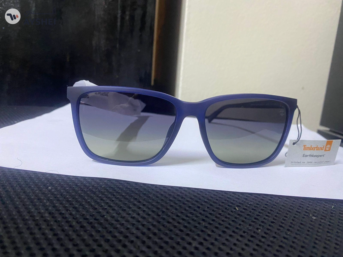 Timberland TB9280-H Polarized Men’s Sunglasses | Square Blue Acetate Frame-1-1