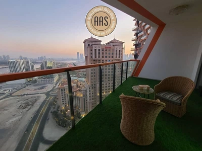 Elegant furnished 1bhk 2bathrooms in 100k balcony wardrobes 1parking-9