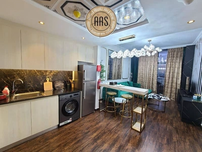 Elegant furnished 1bhk 2bathrooms in 100k balcony wardrobes 1parking-10