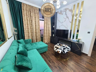 Elegant furnished 1bhk 2bathrooms in 100k balcony wardrobes 1parking-12