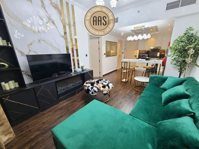 Elegant furnished 1bhk 2bathrooms in 100k balcony wardrobes 1parking-14