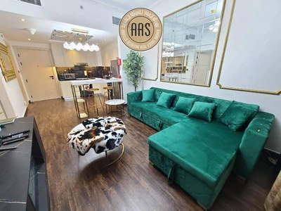 Elegant furnished 1bhk 2bathrooms in 100k balcony wardrobes 1parking-18
