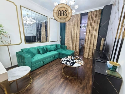 Elegant furnished 1bhk 2bathrooms in 100k balcony wardrobes 1parking-19