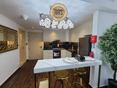 Elegant furnished 1bhk 2bathrooms in 100k balcony wardrobes 1parking-4