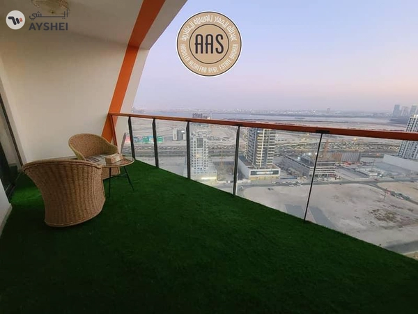 Elegant furnished 1bhk 2bathrooms in 100k balcony wardrobes 1parking
