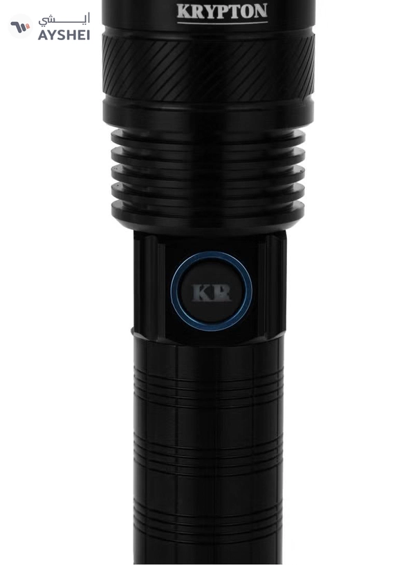 Krypton Zoomable LED Flashlight-KLFL5025 / 2000 Lumens Brightness, High Capacity 6000mAh Battery