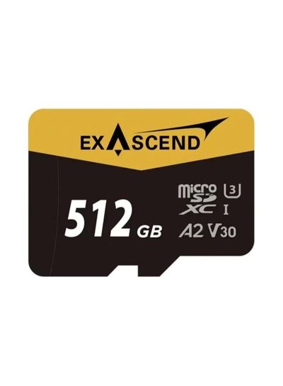 Exascend Catalyst 512GB microSDXC Card (UHS-I, V30, A2) - Up to 175MB/s Read, 150MB/s Write - Ideal for 4K Video, Drones, Action Cams, Android & Gaming-0