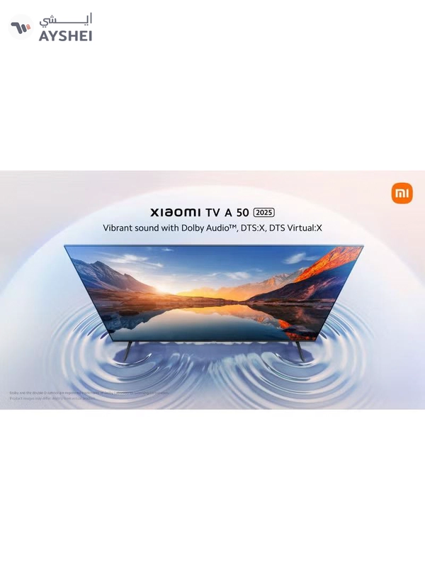Xiaomi TV A 50" 2025 | Google TV | UHD 4K Display | Dolby Audio, DTS-X, And DTS Virtual:X | Premium bezel-less Design | 360° Bluetooth Remote Control L50MA-AME Black
