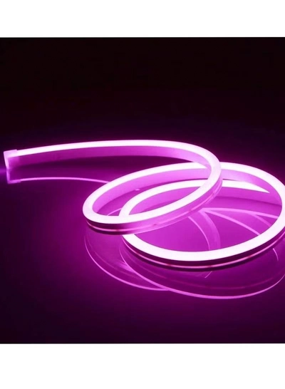 Yuwell Premium Quality LED Neon Strip Light Waterproof For Home Lighting Kitchen Bed Outdoor Flexible Decoration Pink 5 Meter-0