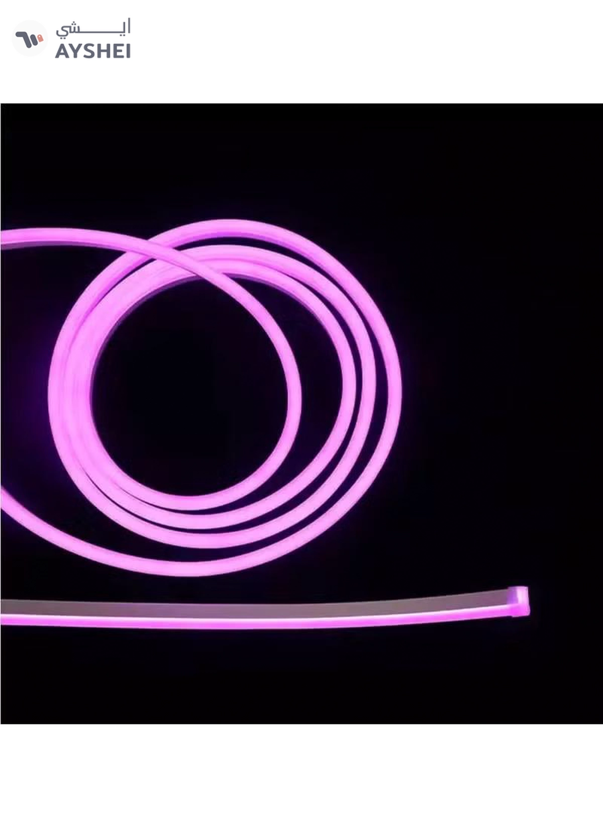 Yuwell Premium Quality LED Neon Strip Light Waterproof For Home Lighting Kitchen Bed Outdoor Flexible Decoration Pink 5 Meter-3-3