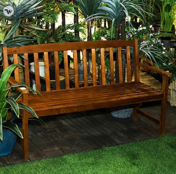 YATAI Decor Premium Wooden Outdoor Bench – Durable 2-3 Seater Garden Furniture, 145cm