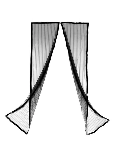 Magic Mesh Magnetic Mesh Curtain Black-0