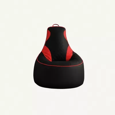 Premium Filled Gaming Bean Bag Chair – High-Back Quilted Seat, Side Pockets, Headphone Hanger & Water-Repellent Fabric – Ergonomic Support for Gaming, Lounge & Movie Nights-0