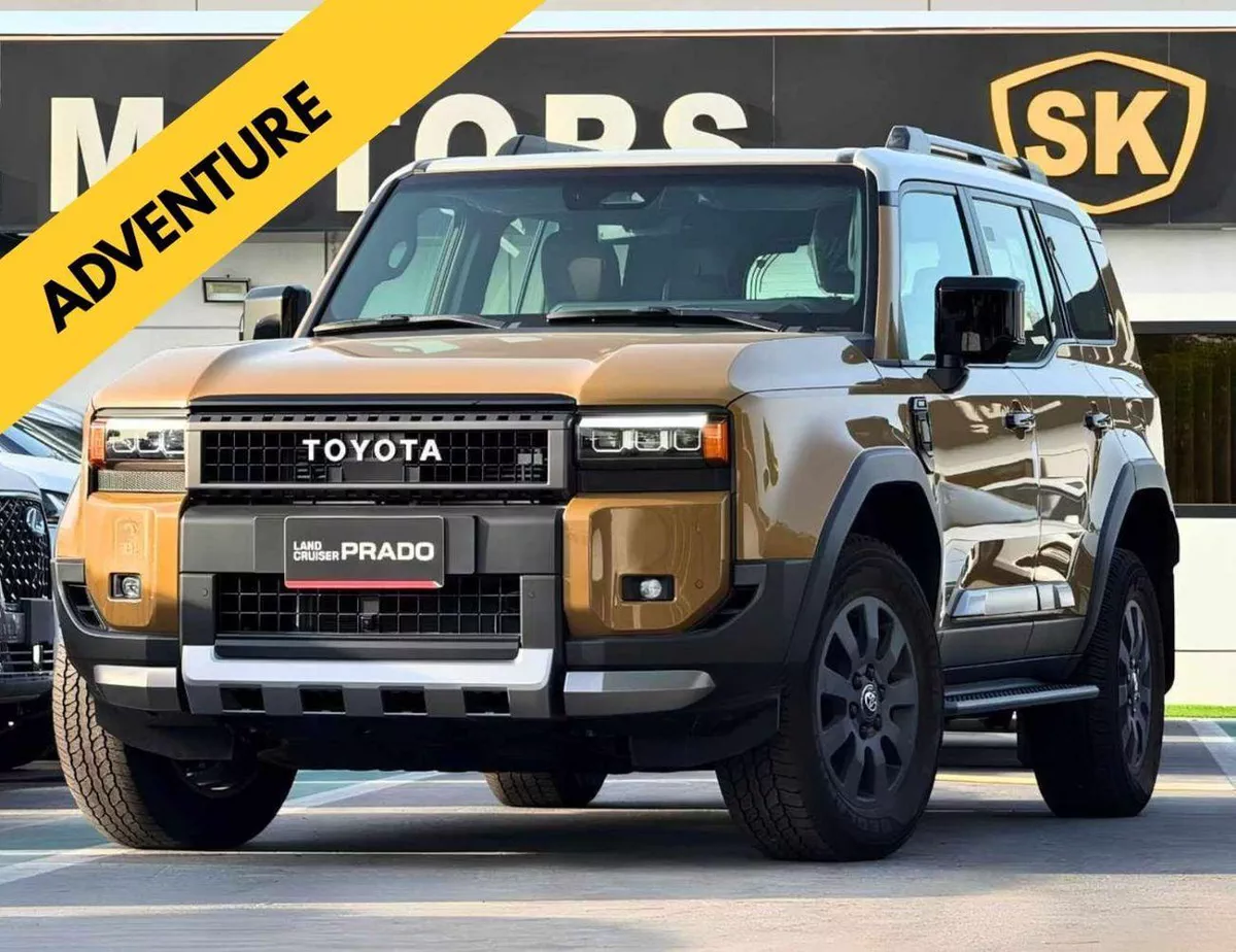 Toyota Prado ADVENTURE TURBO || DUAL TONE || 2.4L PETROL V4 | RADAR | 360*CAMERA | SUNROOF | LEATHER WITH PWR SEA